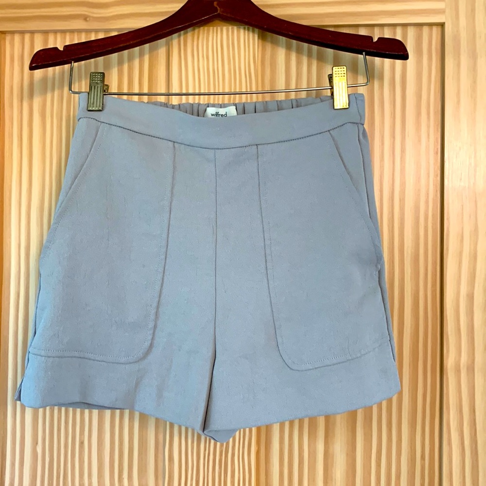 Wilfred polyester shorts in grey/beige size S